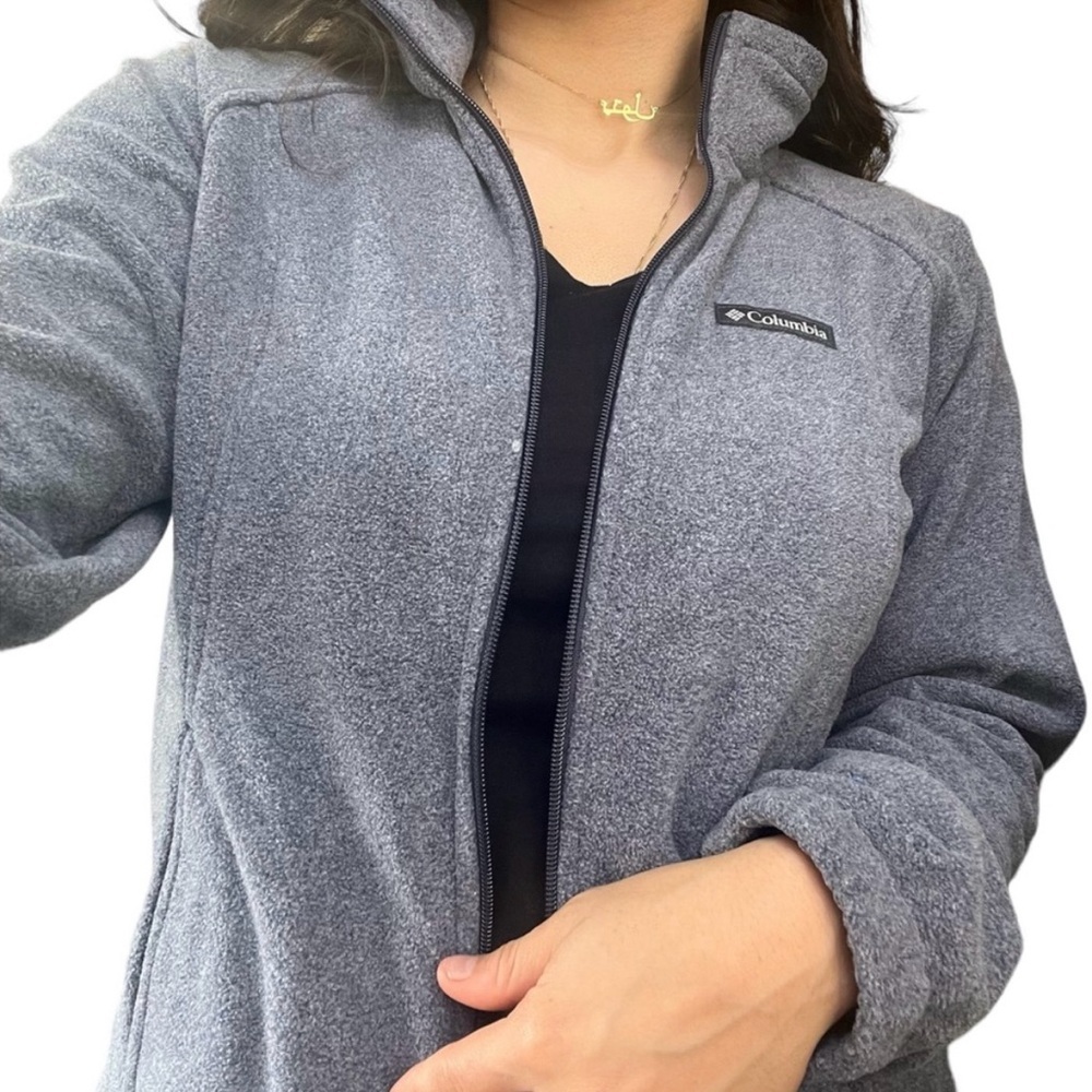 Columbia Gray Utility Jacket Full-Zip Fleece